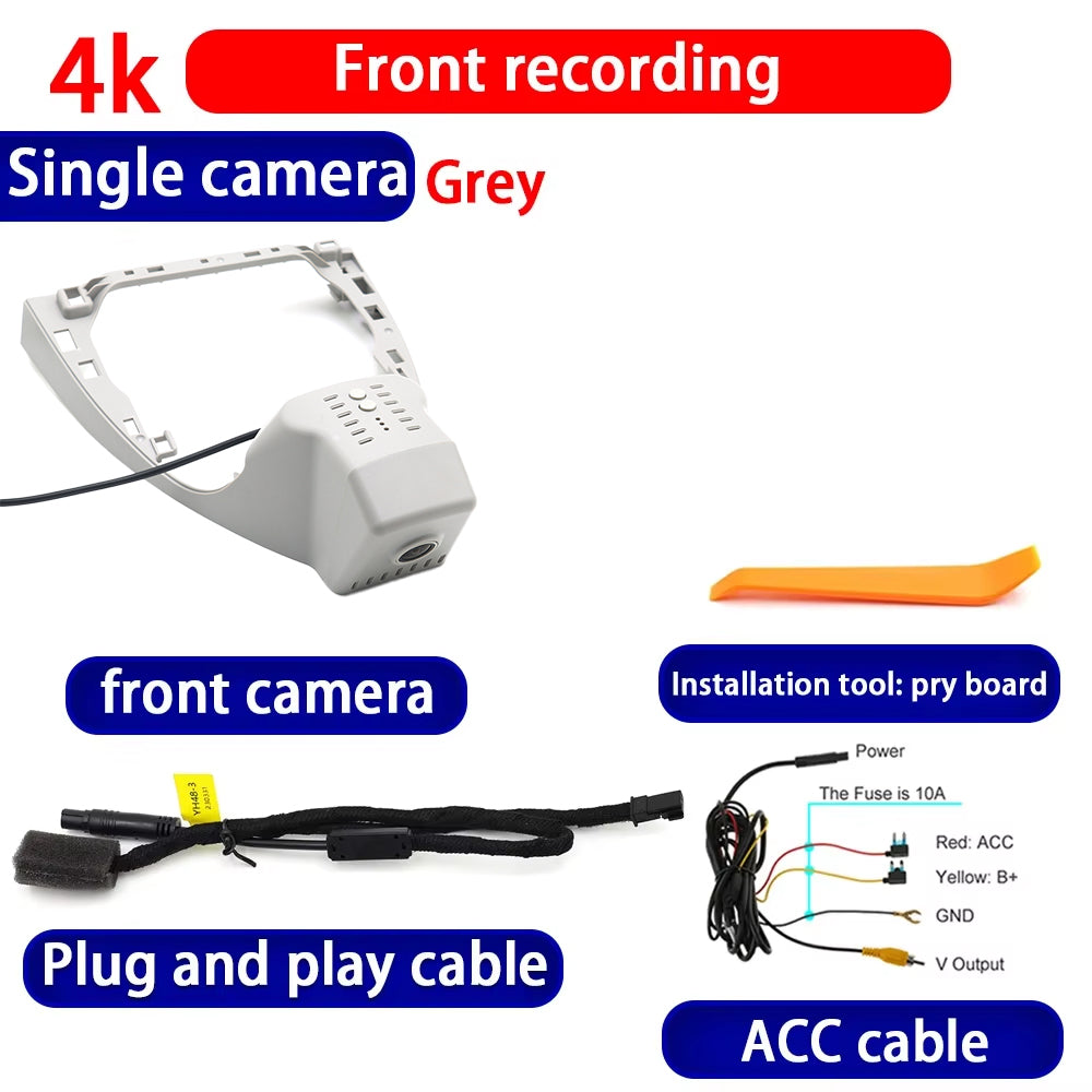for Volkswagen VW ID.7 ID7 ID 7 2023 2024 2025 4K Dash Cam Wifi Camera Video Recorder