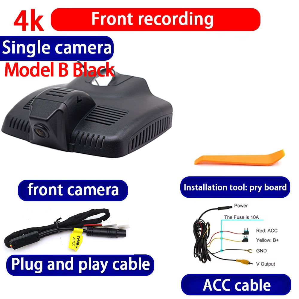 for Mercedes Benz C E Class W213 S213 W205 S205 C205 GLC X253 C253 4K Dash Cam Wifi Camera Video Recorder