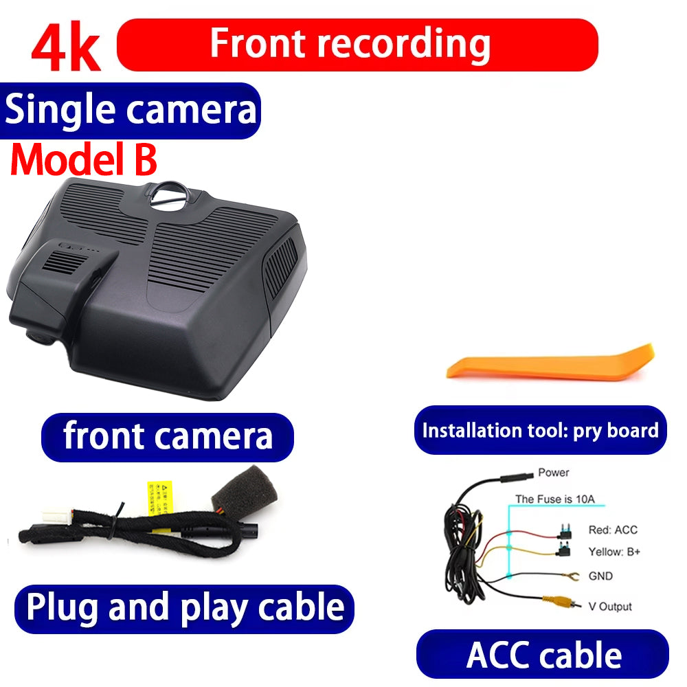 for Mercedes Benz S Class W223 2021 2022 2023 2024 2025 4K Dash Cam Wifi Camera Video Recorder