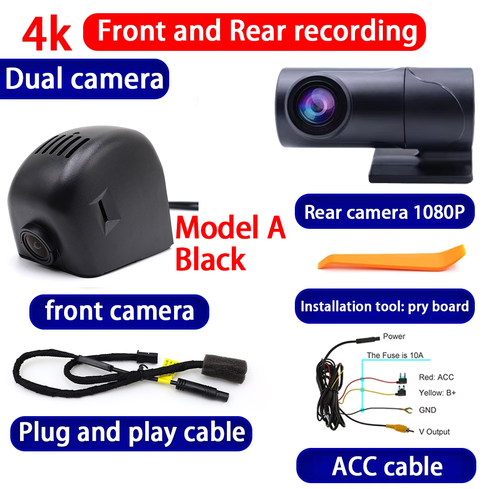 for Audi A1 S1 8X A3 S3 RS3 8P 8V A4 S4 RS4 B7 8E 8H B8 8K TT TTS TTRS 4K Dash Cam Wifi Camera Video Recorder