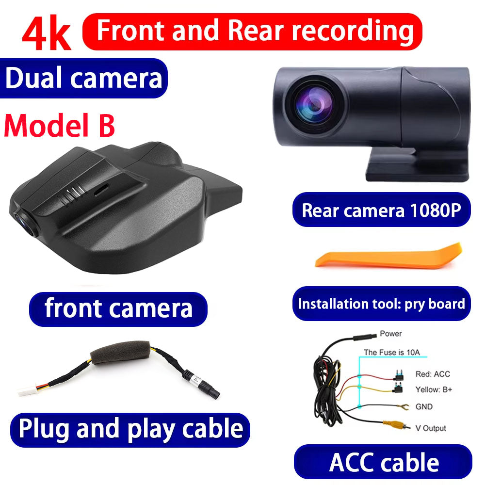 for Geely Emgrand GT Borui GC9 2015-2021 4K Dash Cam Wifi Camera Video Recorder