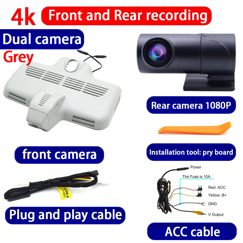for Mercedes Benz MB C Class W205 S205 C205 GLC X253 C253 4K Dash Cam Wifi Camera Video Recorder