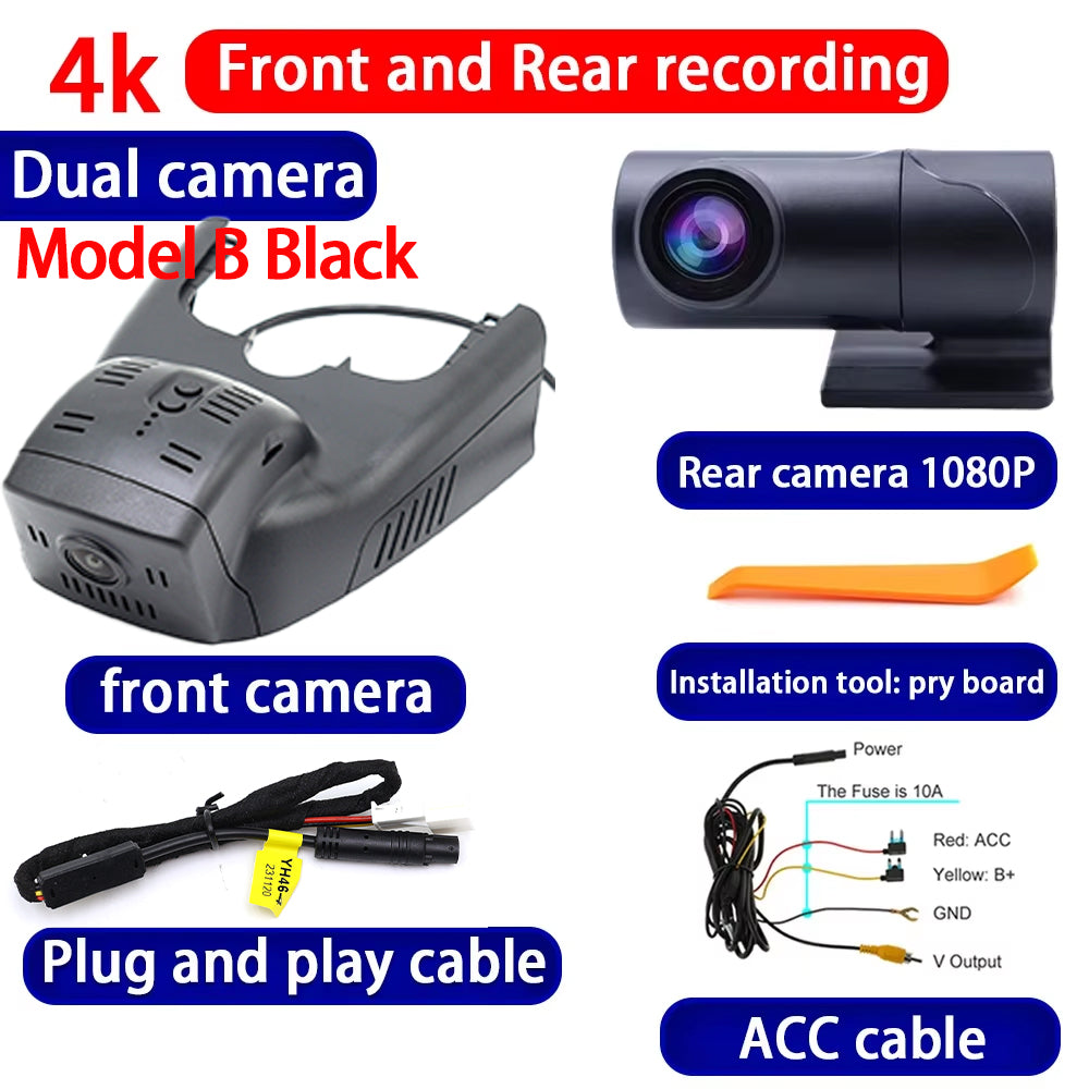 for Mercedes Benz MB A Class W176 CLA GLA C117 X156 4K Dash Cam Wifi Camera Video Recorder