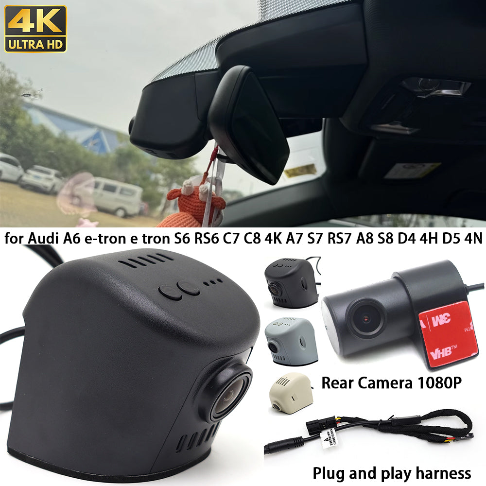 for Audi A6 e-tron e tron S6 RS6 C7 C8 4K A7 S7 RS7 A8 S8 D4 4H D5 4N 4K Dash Cam Wifi Camera Video Recorder