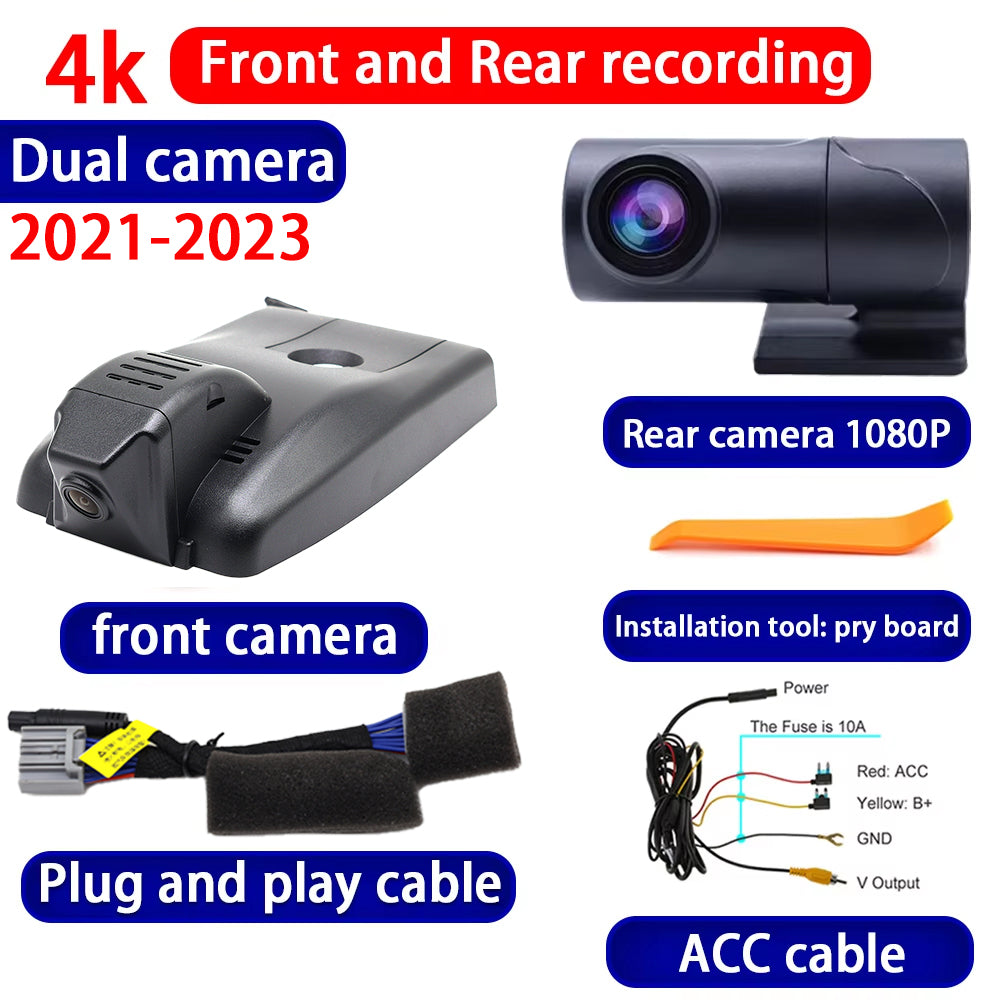 for Toyota CHR C-HR C HR 2016 2017 2018 2019 2020 2021 2022 2023 4K Dash Cam Wifi Camera Video Recorder