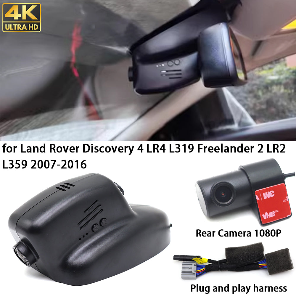 for Land Rover Discovery 4 LR4 L319 Freelander 2 LR2 L359 2007-2016 4K Dash Cam Wifi Camera Video Recorder