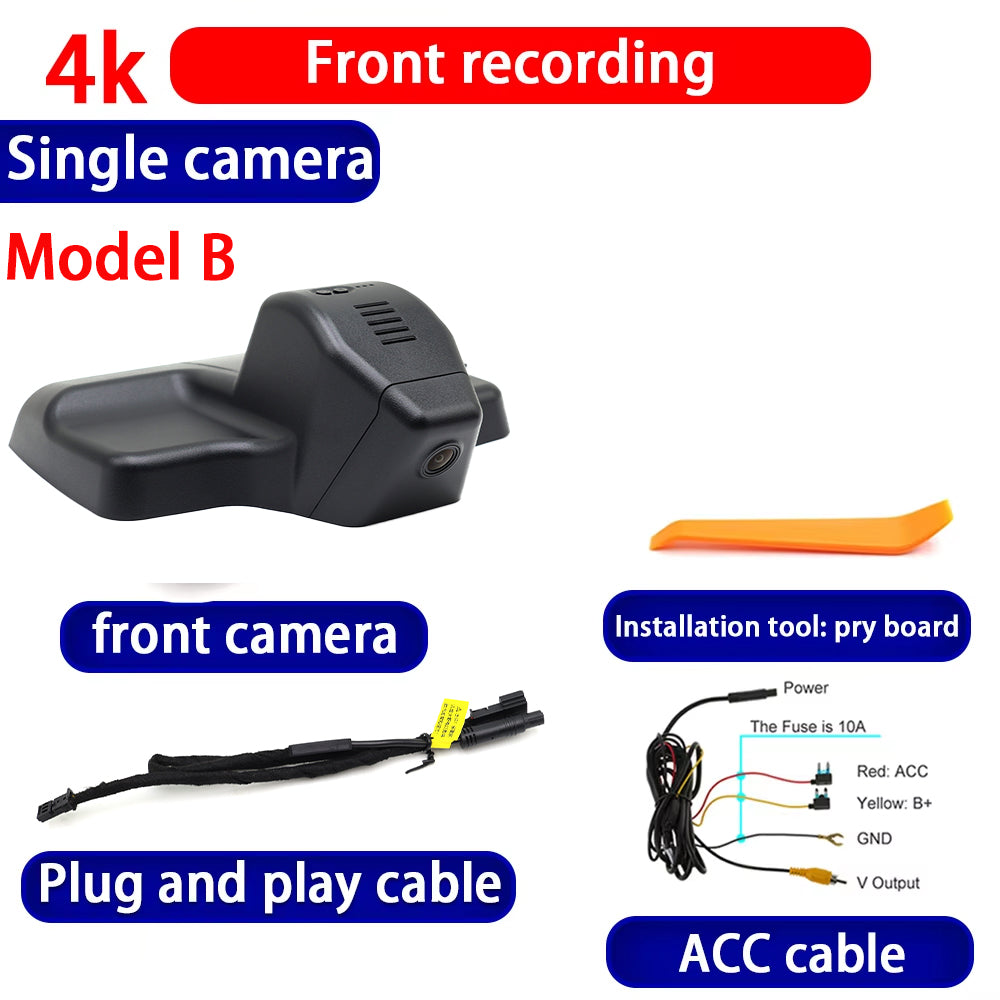 for Hongqi Ousado H5 2022 2023 2024 2025 4K Dash Cam Wifi Camera Video Recorder