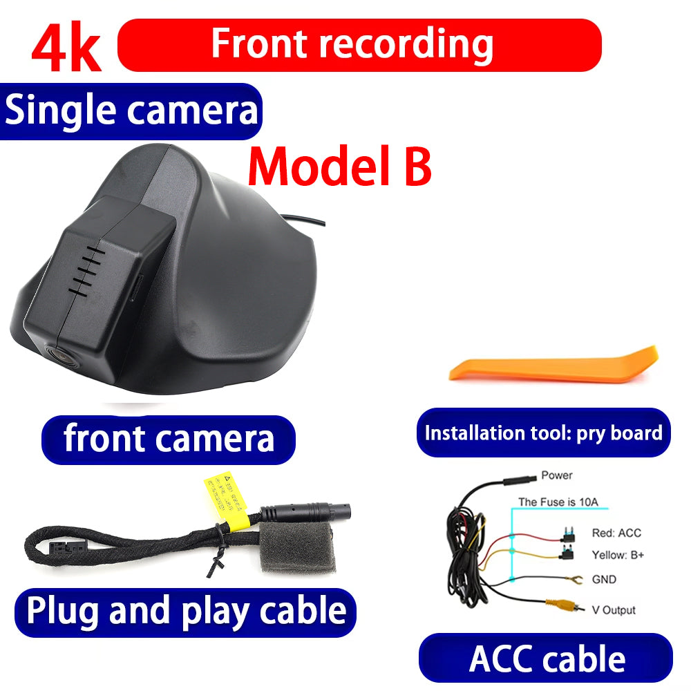 for Jeep Cherokee KL Facelift 2019-2025 4K Dash Cam Wifi Camera Video Recorder