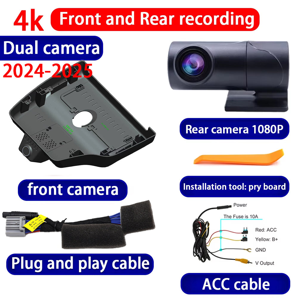 for Toyota Avalon XX50 2019 2020 2021 2022 2023 2024 2025 4K Dash Cam Wifi Camera Video Recorder