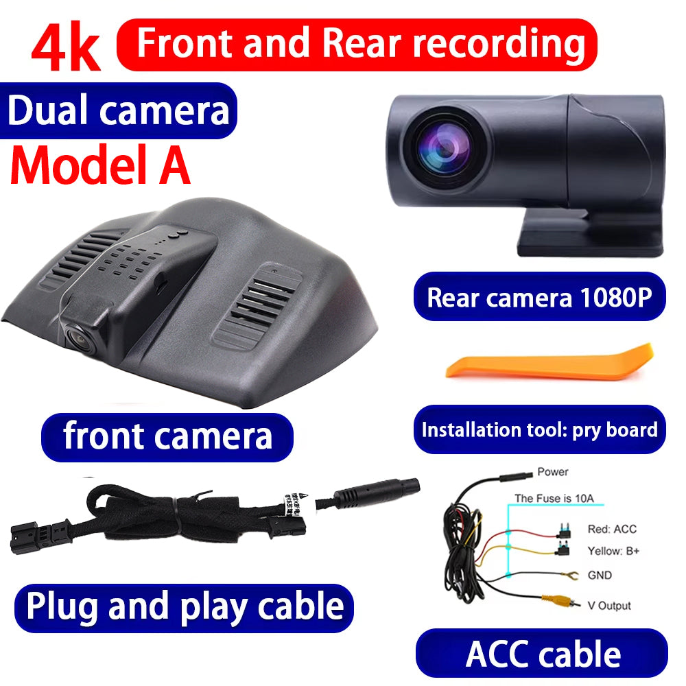 for Ford Mondeo Fusion CD391 2013 2014 2015 2016 2017 2018 2019 2020 2021 2022 4K Dash Cam Wifi Camera Video Recorder