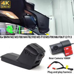 for BMW M2 M3 F80 M4 F82 F83 M5 F10 M5 F90 M6 F06 F12 F13 4K Dash Cam Wifi Camera Video Recorder