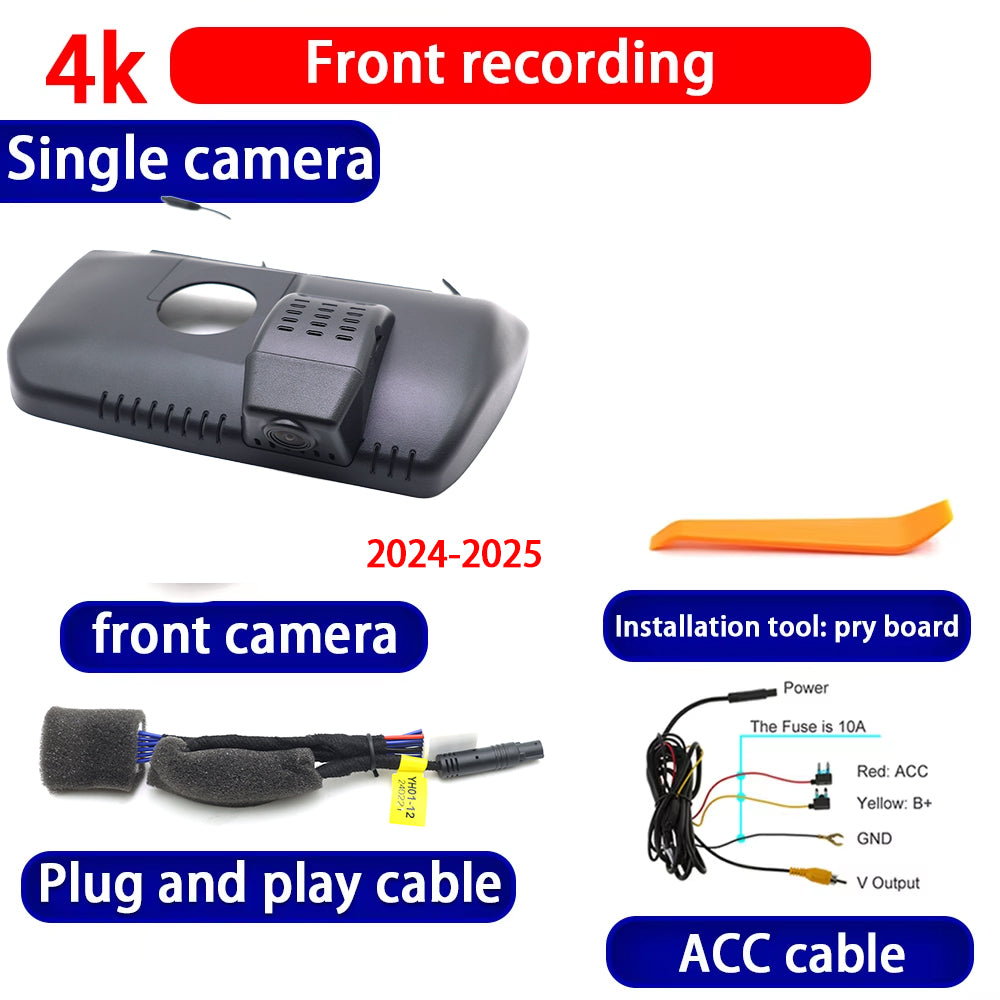 for Toyota Tacoma N300 N400 2018-2025 4K Dash Cam Wifi Camera Video Recorder