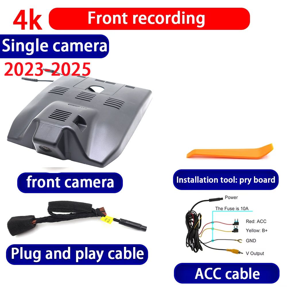 for Toyota Prius XW50 XW60 2018-2025 4K Dash Cam Wifi Camera Video Recorder