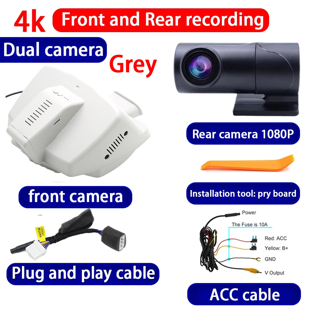 for Jeep Renegade 2015-2025 HUD 4K Dash Cam Wifi Camera Video Recorder