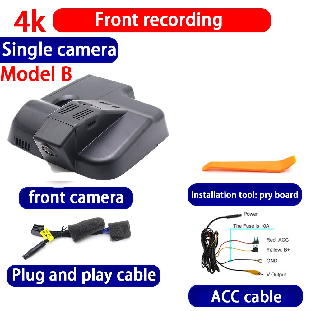for Cadillac XT4 Chevrolet Malibu 2016-2023 4K Dash Cam Wifi Camera Video Recorder