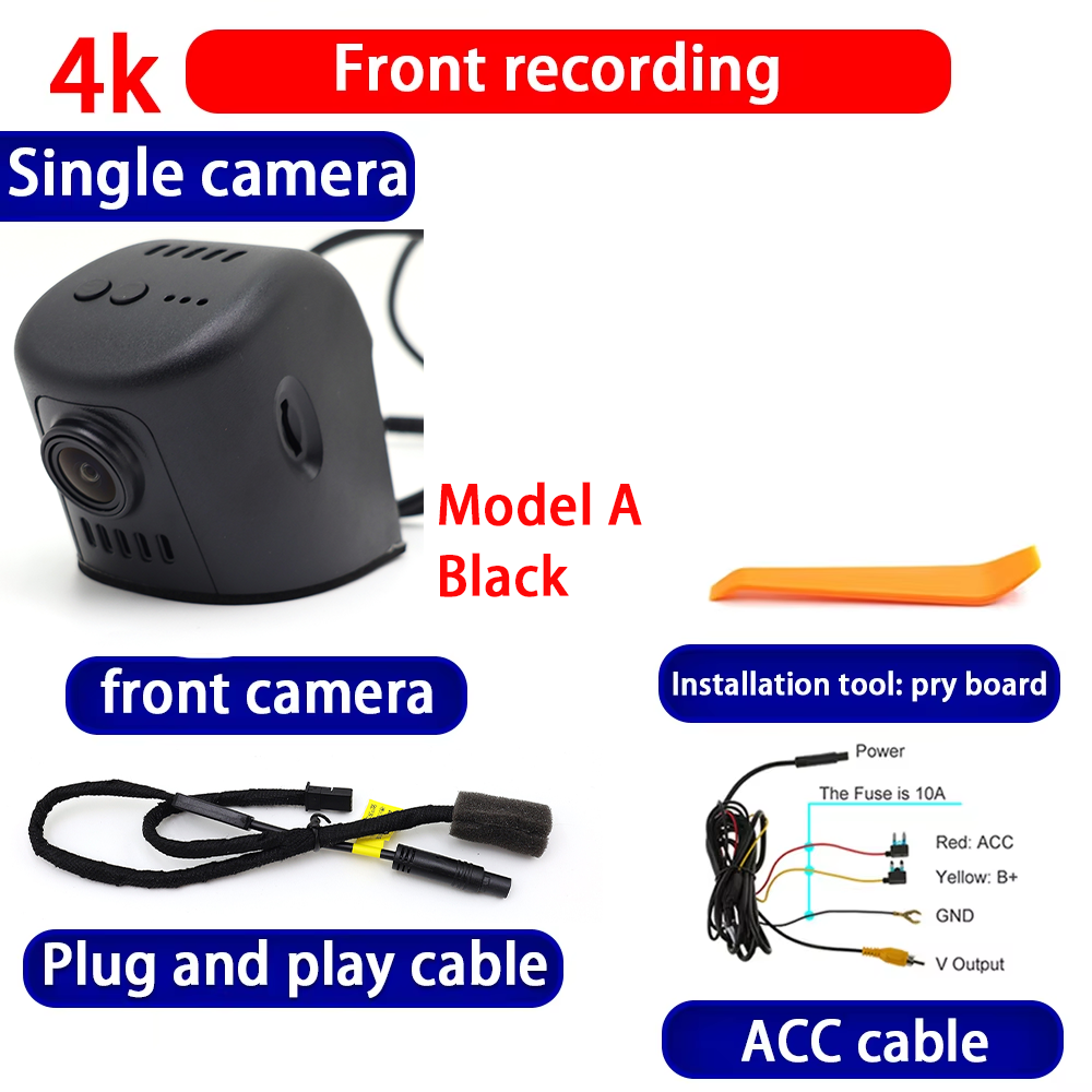 for Audi Q2 SQ2 Q3 RSQ3 F3 8U Q5 SQ5 8R FY R8 Q6 e-tron e tron GT 4K Dash Cam Wifi Camera Video Recorder