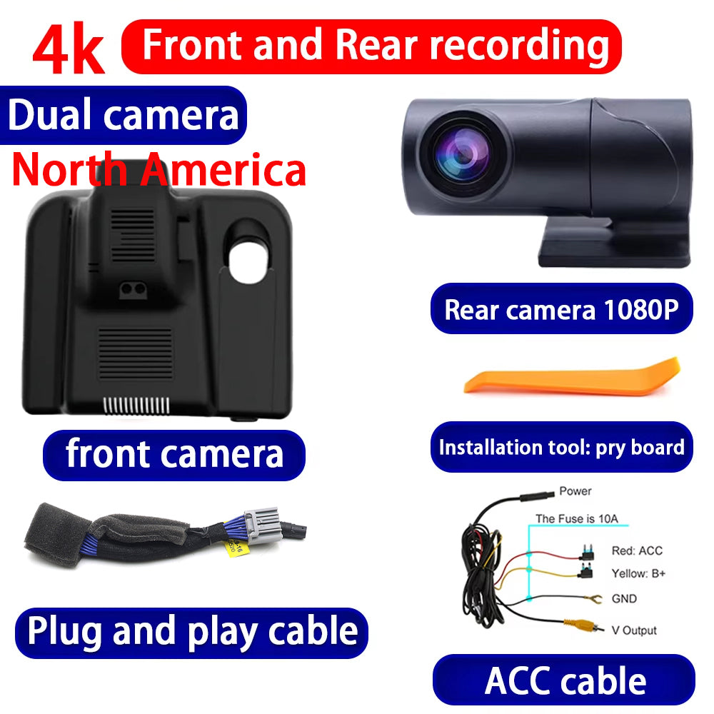 for Honda Odyssey RC1 RC2 RC4 2018-2024 4K Dash Cam Wifi Camera Video Recorder
