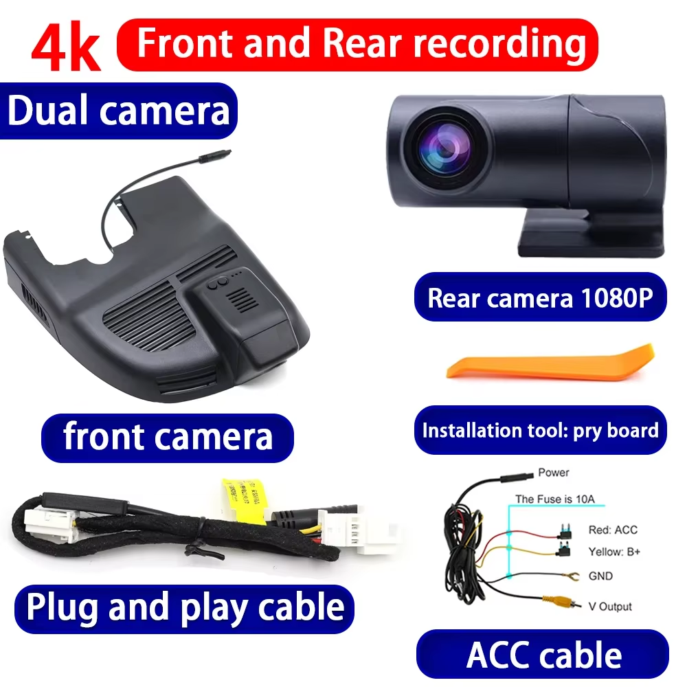 for Mercedes Benz MB GLA CLA A Class W176 X156 C117 X117 4K Dash Cam Wifi Camera Video Recorder