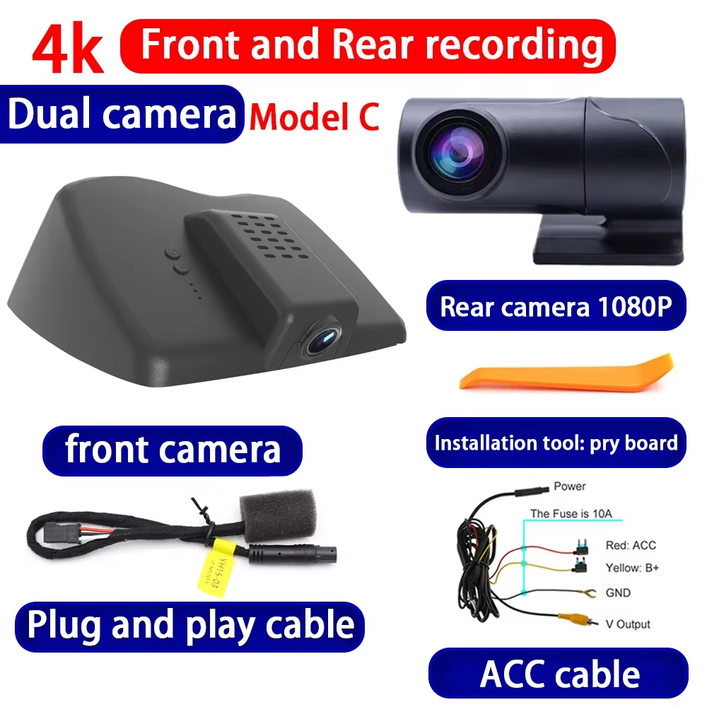 for Jeep Cherokee KL 2014 2015 2016 2017 2018 4K Dash Cam Wifi Camera Video Recorder