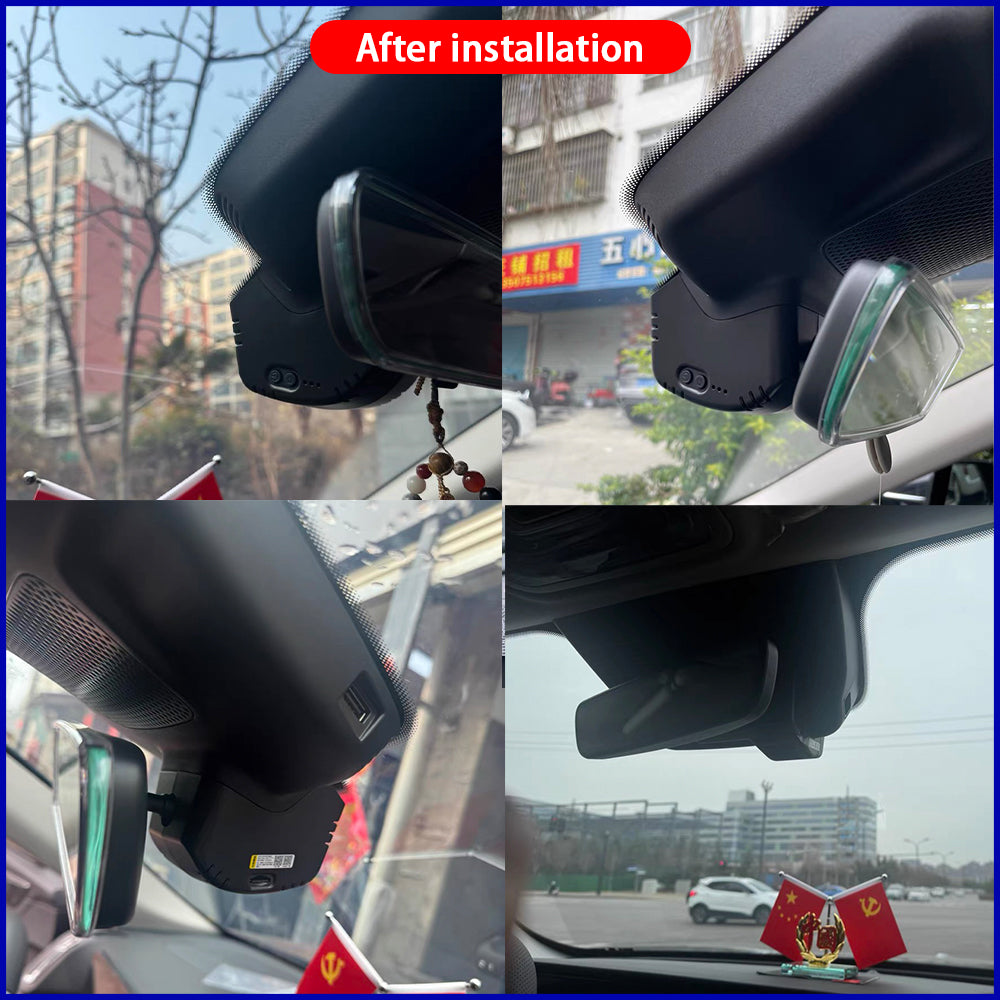 for Hongqi HS3 2023 2024 2025 HUD 4K Dash Cam Wifi Camera Video Recorder