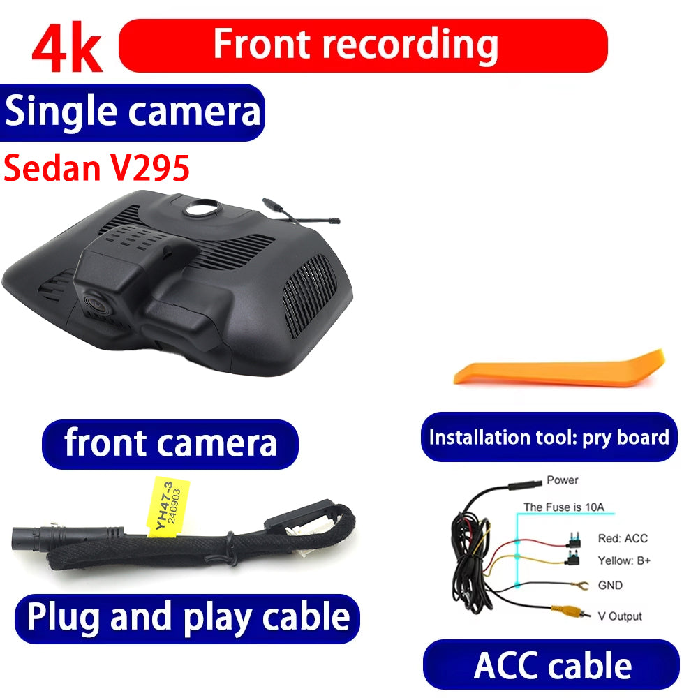 for Mercedes Benz EQE SUV Sedan X294 V295 2023 2024 2025 4K Dash Cam Wifi Camera Video Recorder