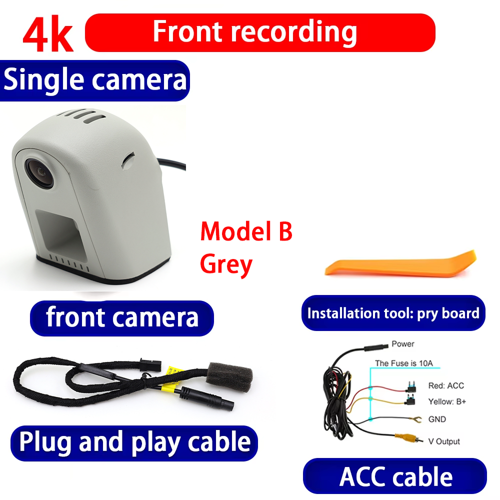 for Audi Q2 SQ2 Q3 RSQ3 F3 8U Q5 SQ5 8R FY R8 Q6 e-tron e tron GT 4K Dash Cam Wifi Camera Video Recorder