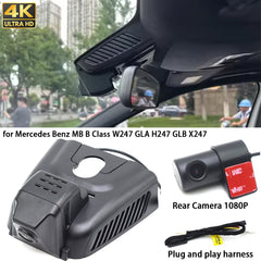 for Mercedes Benz MB B Class W247 GLA H247 GLB X247 4K Dash Cam Wifi Camera Video Recorder