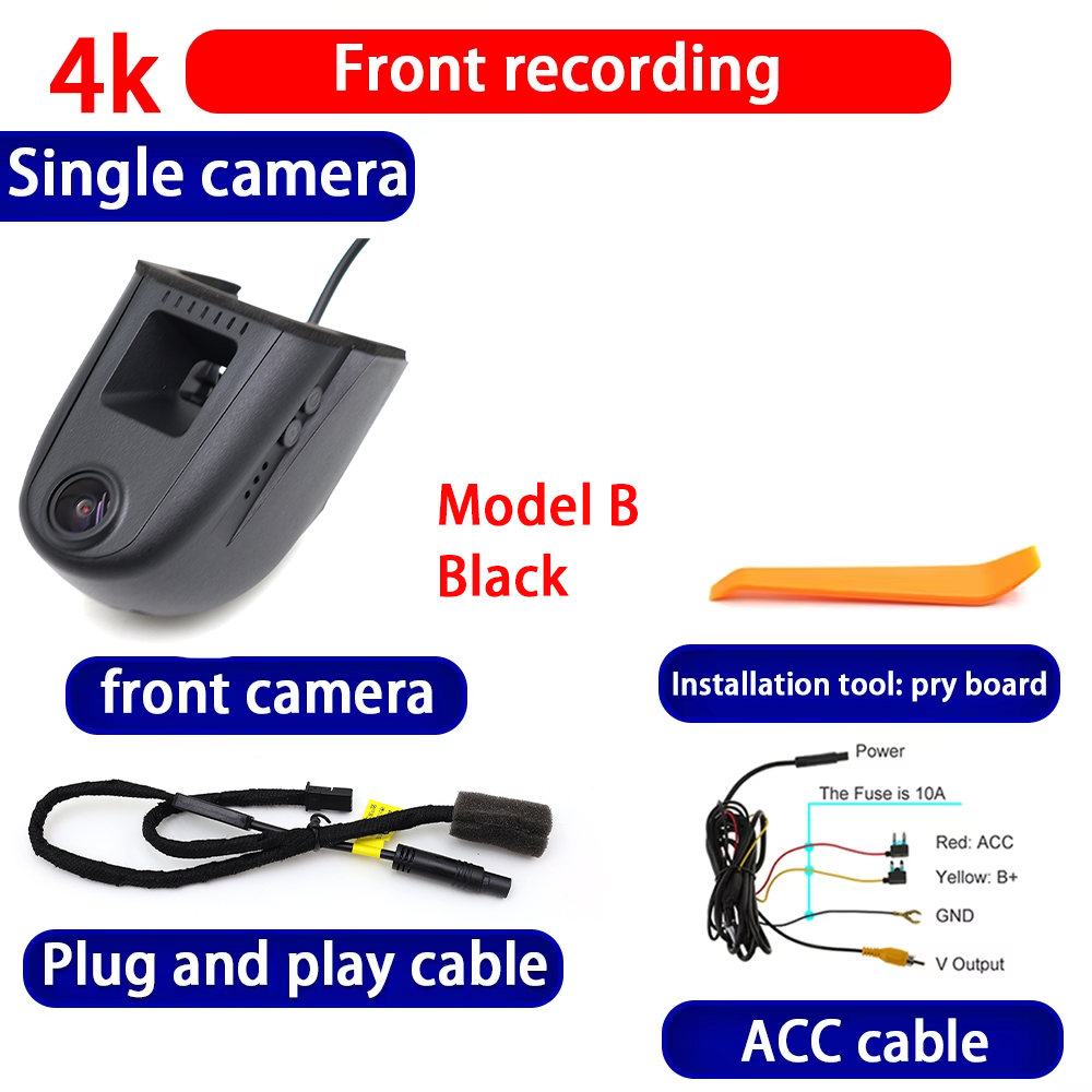 for Audi Q2 SQ2 Q3 RSQ3 F3 8U Q5 SQ5 8R FY R8 Q6 e-tron e tron GT 4K Dash Cam Wifi Camera Video Recorder