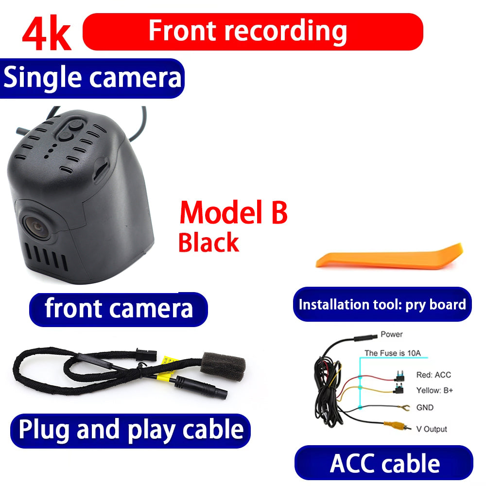 for Audi A1 S1 8X A3 S3 RS3 8P 8V A4 S4 RS4 B7 8E 8H B8 8K TT TTS TTRS 4K Dash Cam Wifi Camera Video Recorder