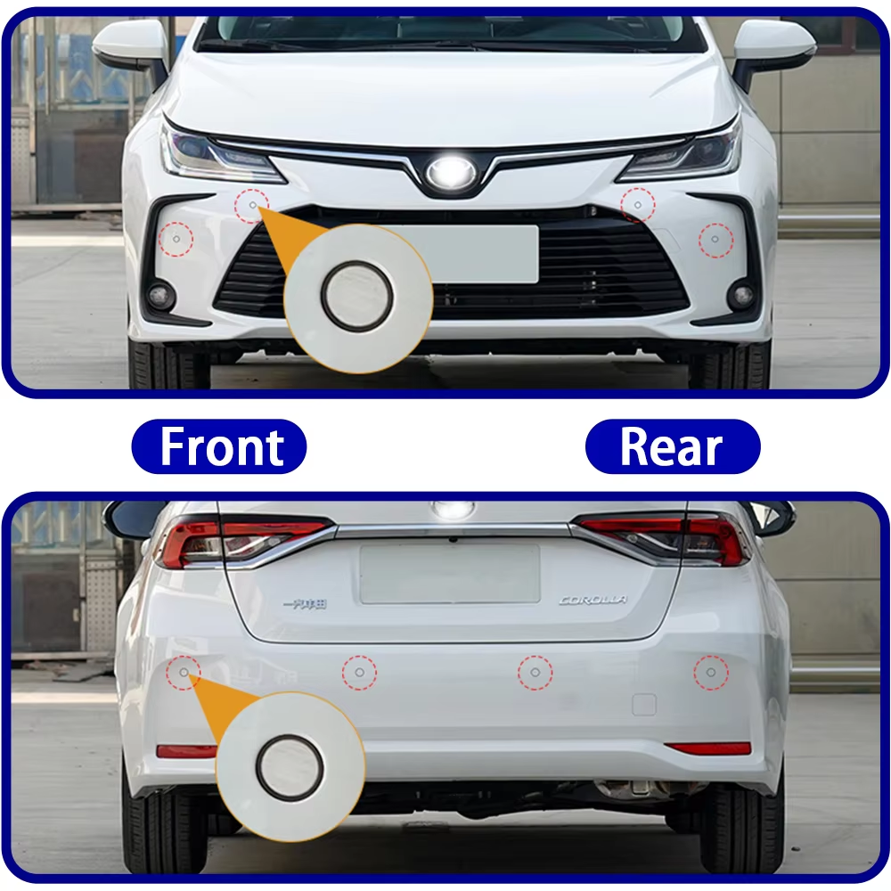 for Toyota Corolla Auris Hybrid E210 2019 2020 2021 2022 OEM Car Parking Sensor Kit Buzzer Alarm Reverse Radar Detector System