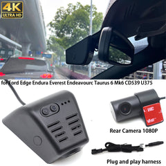 for Ford Edge Endura Everest Endeavourc Taurus 6 Mk6 CD539 U375 HUD 4K Dash Cam Wifi Camera Video Recorder