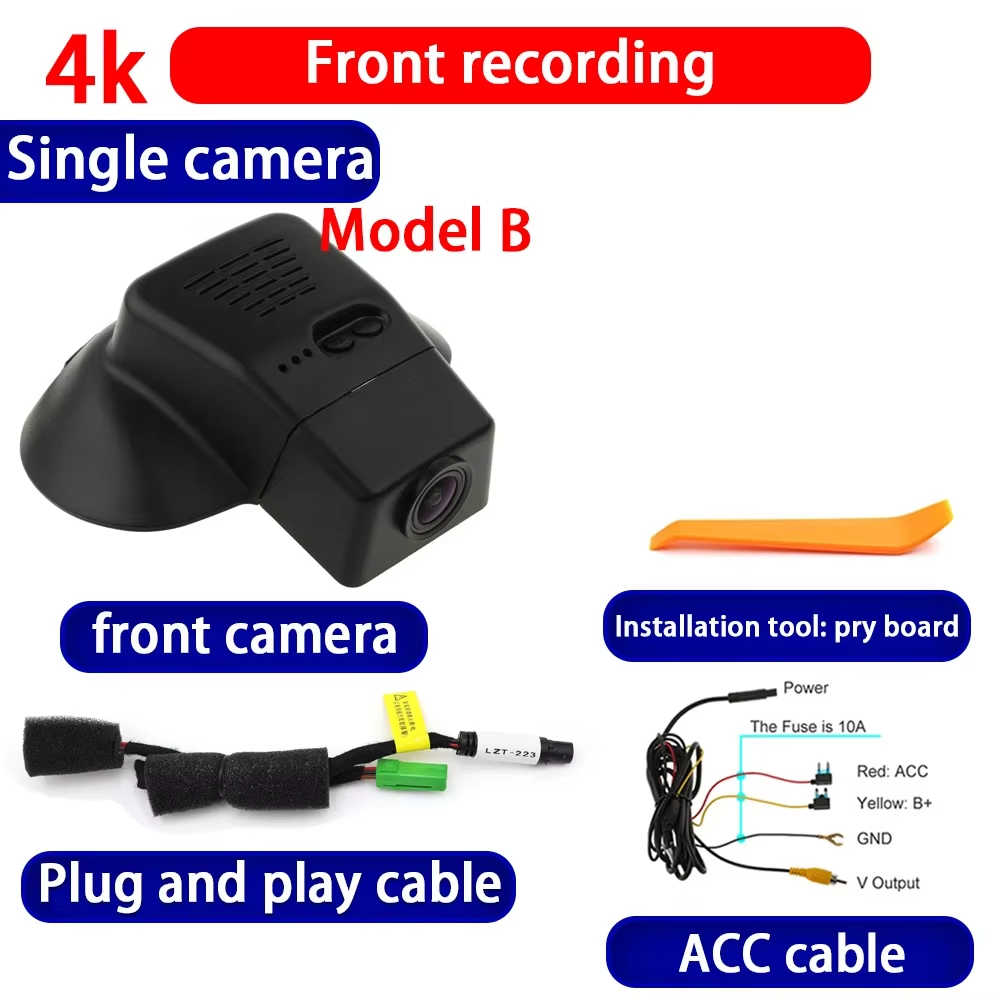 for Volvo V40 2012 2013 2014 2015 2016 2017 2018 2019 4K Dash Cam Wifi Camera Video Recorder
