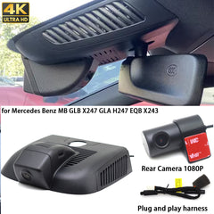 for Mercedes Benz MB GLB X247 GLA H247 EQB X243 4K Dash Cam Wifi Camera Video Recorder