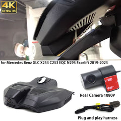 for Mercedes Benz GLC X253 C253 EQC N293 Facelift 2019-2023 4K Dash Cam Wifi Camera Video Recorder