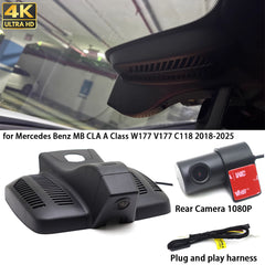 for Mercedes Benz E Class W213 S213 CLS C257 Facelift 2020-2023 4K Dash Cam Wifi Camera Video Recorder