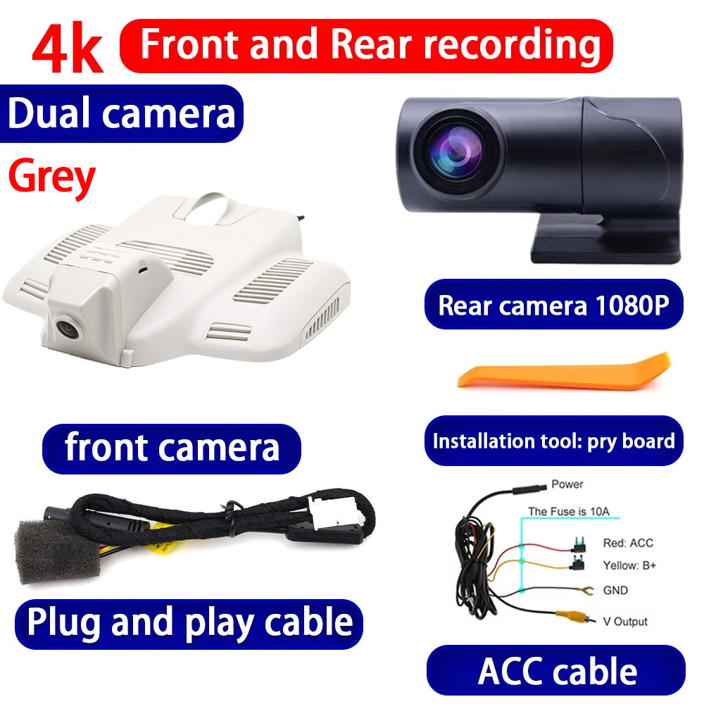 for Mercedes Benz MB C E Class W213 S213 C238 W205 S205 C205 4K Dash Cam Wifi Camera Video Recorder