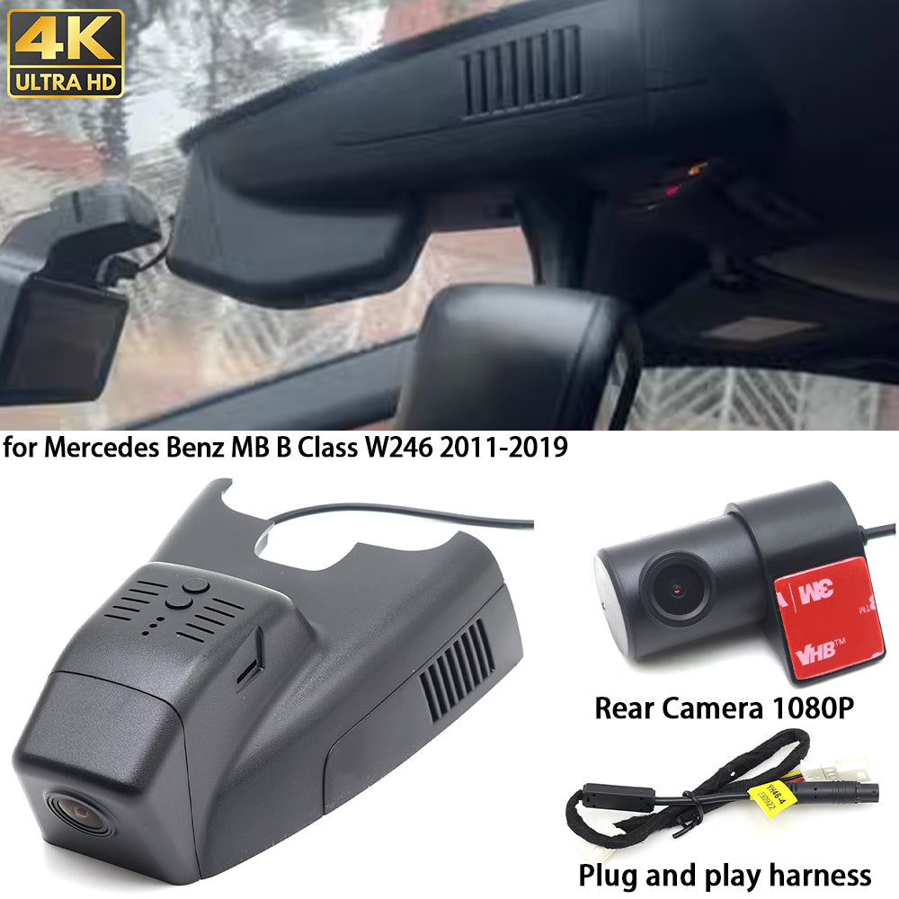 for Mercedes Benz MB B Class W246 2011-2019 4K Dash Cam Wifi Camera Video Recorder