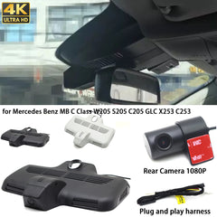 for Mercedes Benz MB C Class W205 S205 C205 GLC X253 C253 4K Dash Cam Wifi Camera Video Recorder