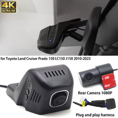 for Toyota Land Cruiser Prado 150 LC150 J150 2010-2023 4K Dash Cam Wifi Camera Video Recorder