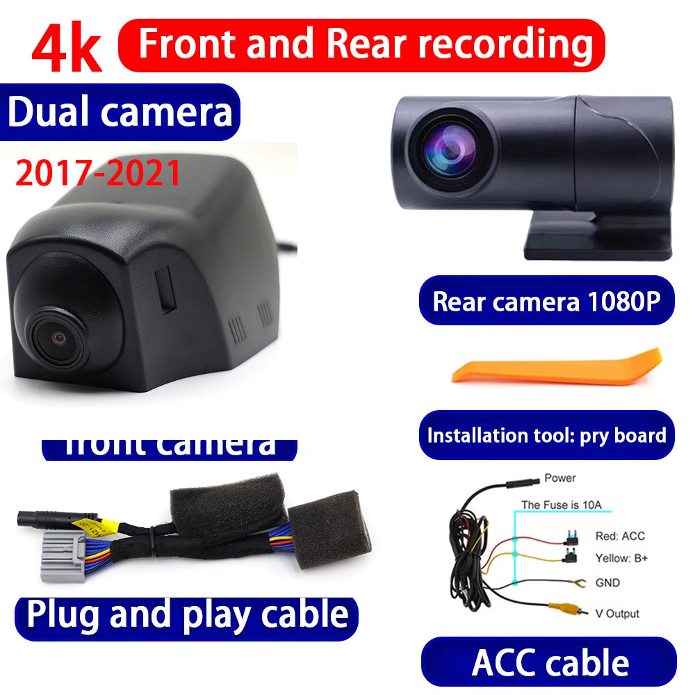 for Jaguar E Pace E-Pace X540 2017-2025 4K Dash Cam Wifi Camera Video Recorder