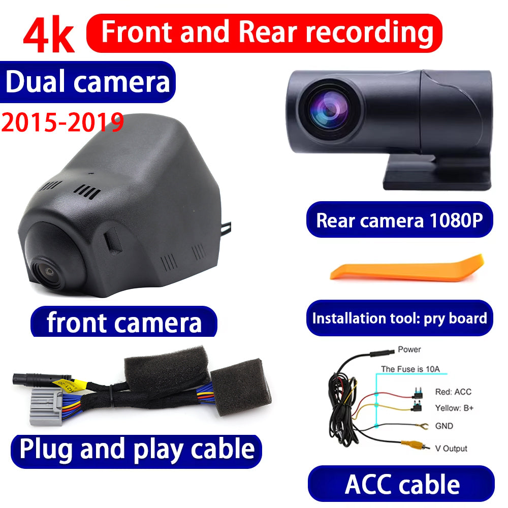 for Land Rover Discovery Sport L550 2015-2025 4K Dash Cam Wifi Camera Video Recorder