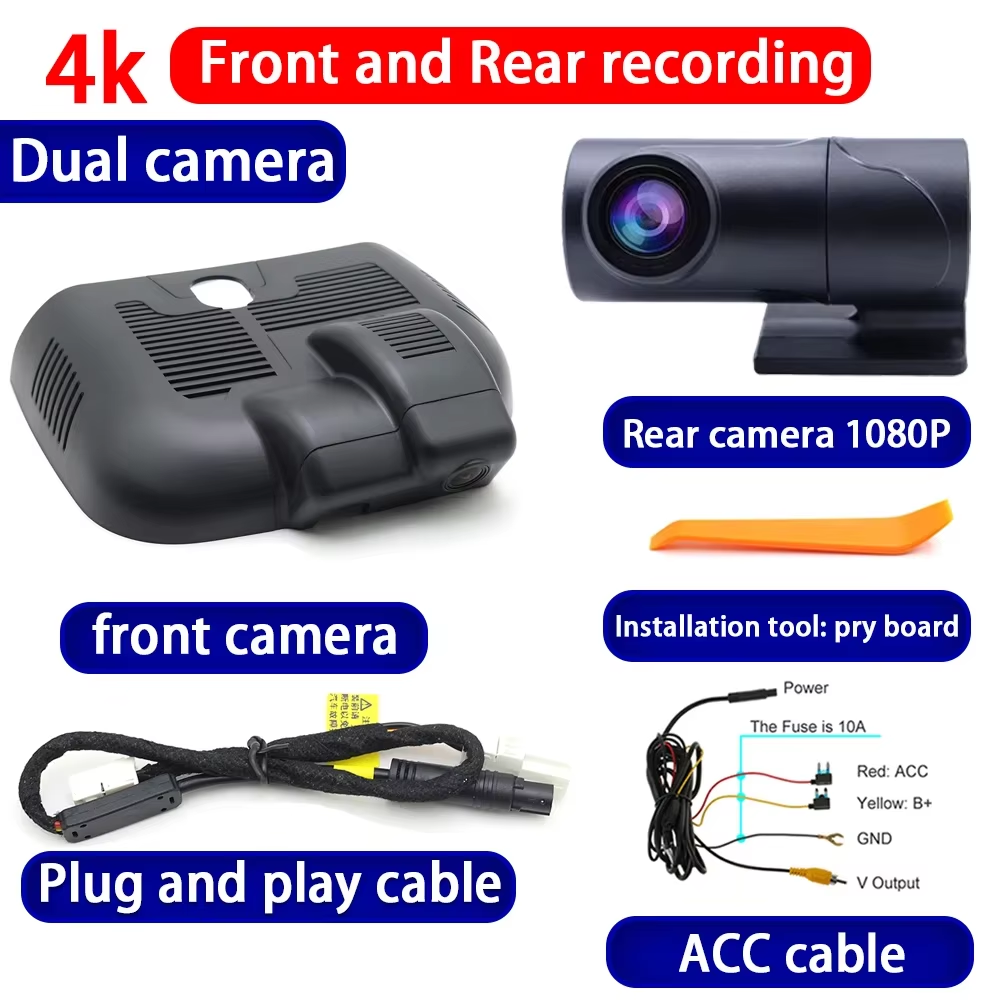 for Mercedes Benz GLA H247 Facelift 2024 2025 4K Dash Cam Wifi Camera Video Recorder