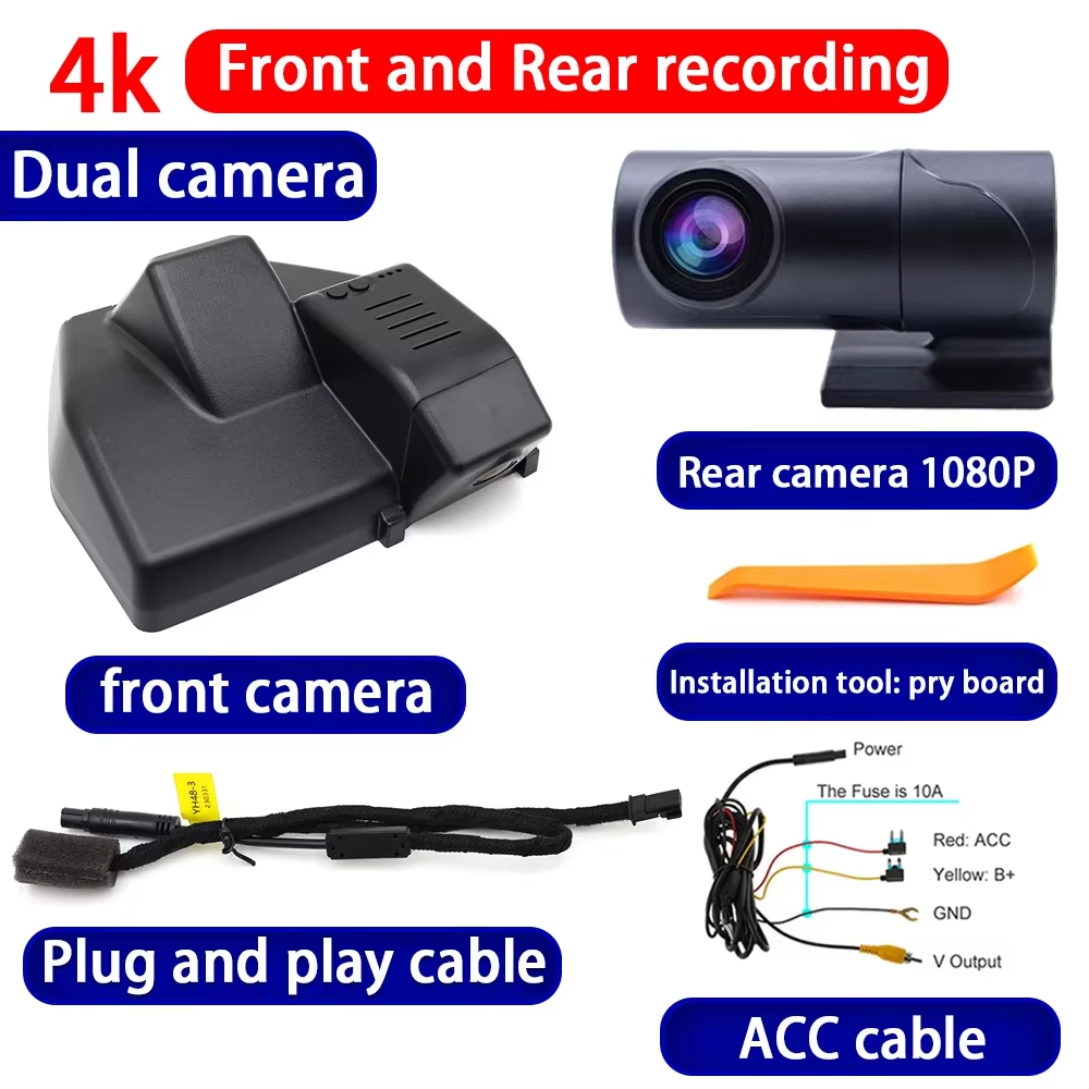 for Volkswagen VW ID.3 ID3 ID 3 Cupra Born 2019-2025 4K Dash Cam Wifi Camera Video Recorder
