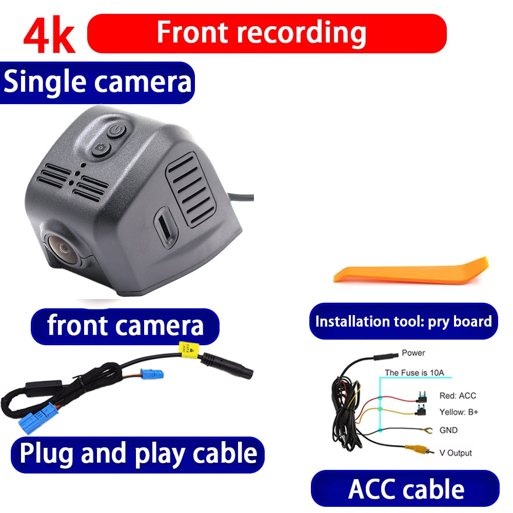 for Lincoln Aviator Corsair Navigator L U625 U554 U611 2022-2025 HUD 4K Dash Cam Wifi Camera Video Recorder