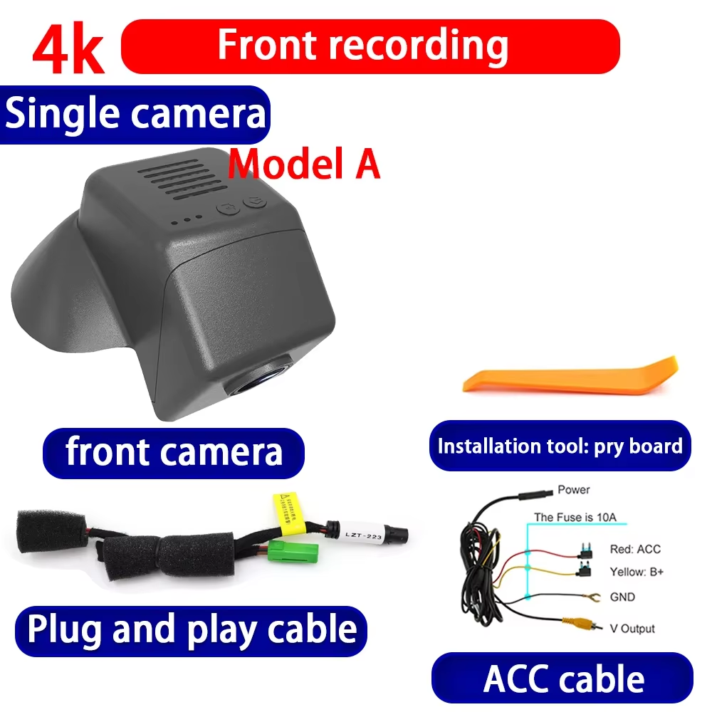 for Volvo V40 2012 2013 2014 2015 2016 2017 2018 2019 4K Dash Cam Wifi Camera Video Recorder