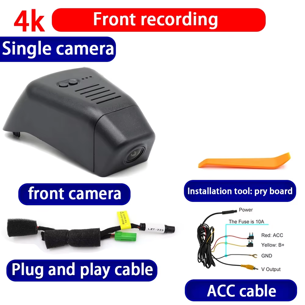 for Volvo EC40 C40 Recharge 2021 2022 2023 2024 2025 4K Dash Cam Wifi Camera Video Recorder