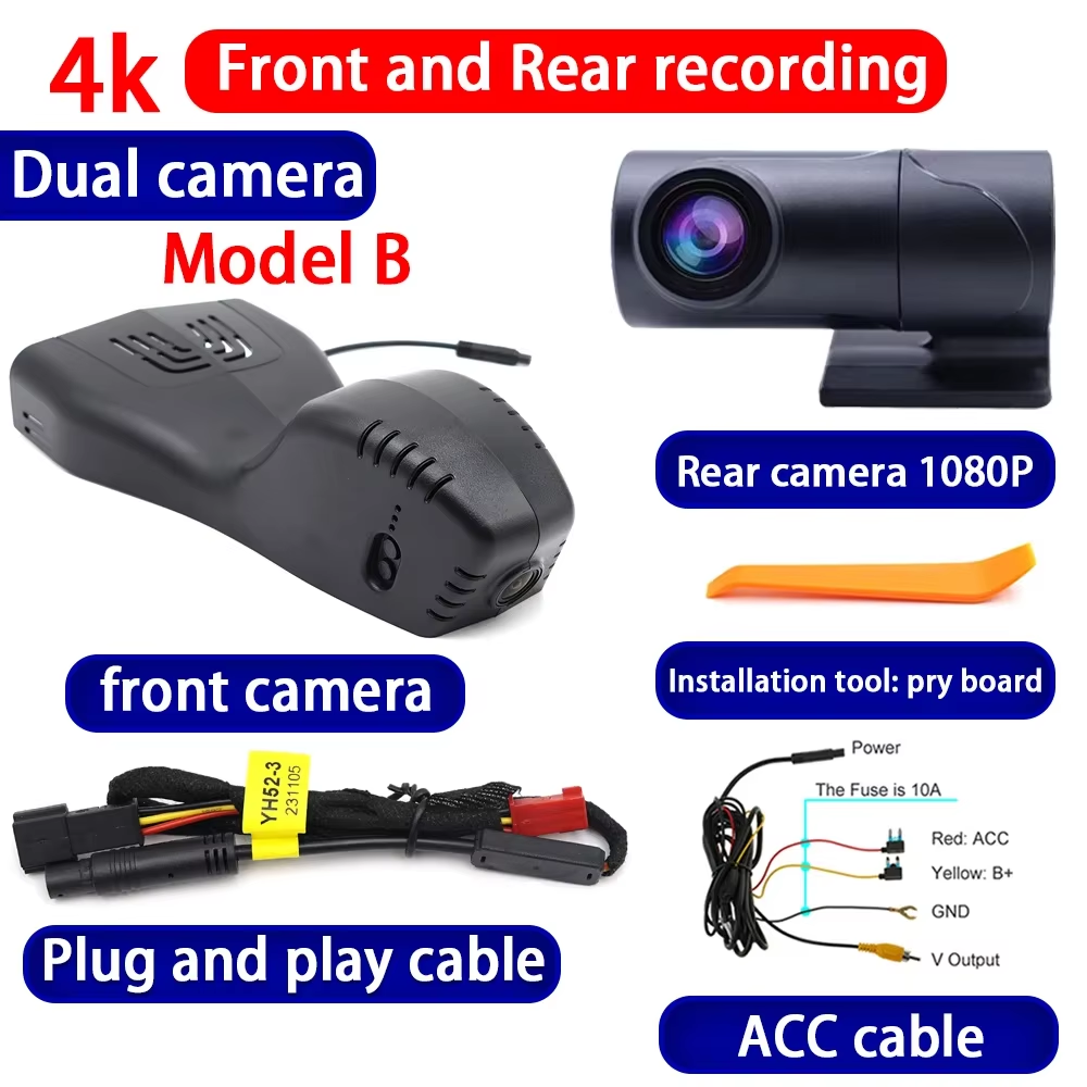 for BMW X6 M G06 F96 2019 2020 2021 2022 2023 2024 2025 4K Dash Cam Wifi Camera Video Recorder