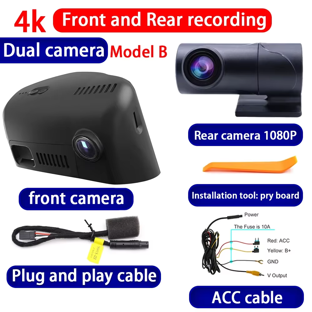 for Jeep Cherokee KL 2014 2015 2016 2017 2018 4K Dash Cam Wifi Camera Video Recorder