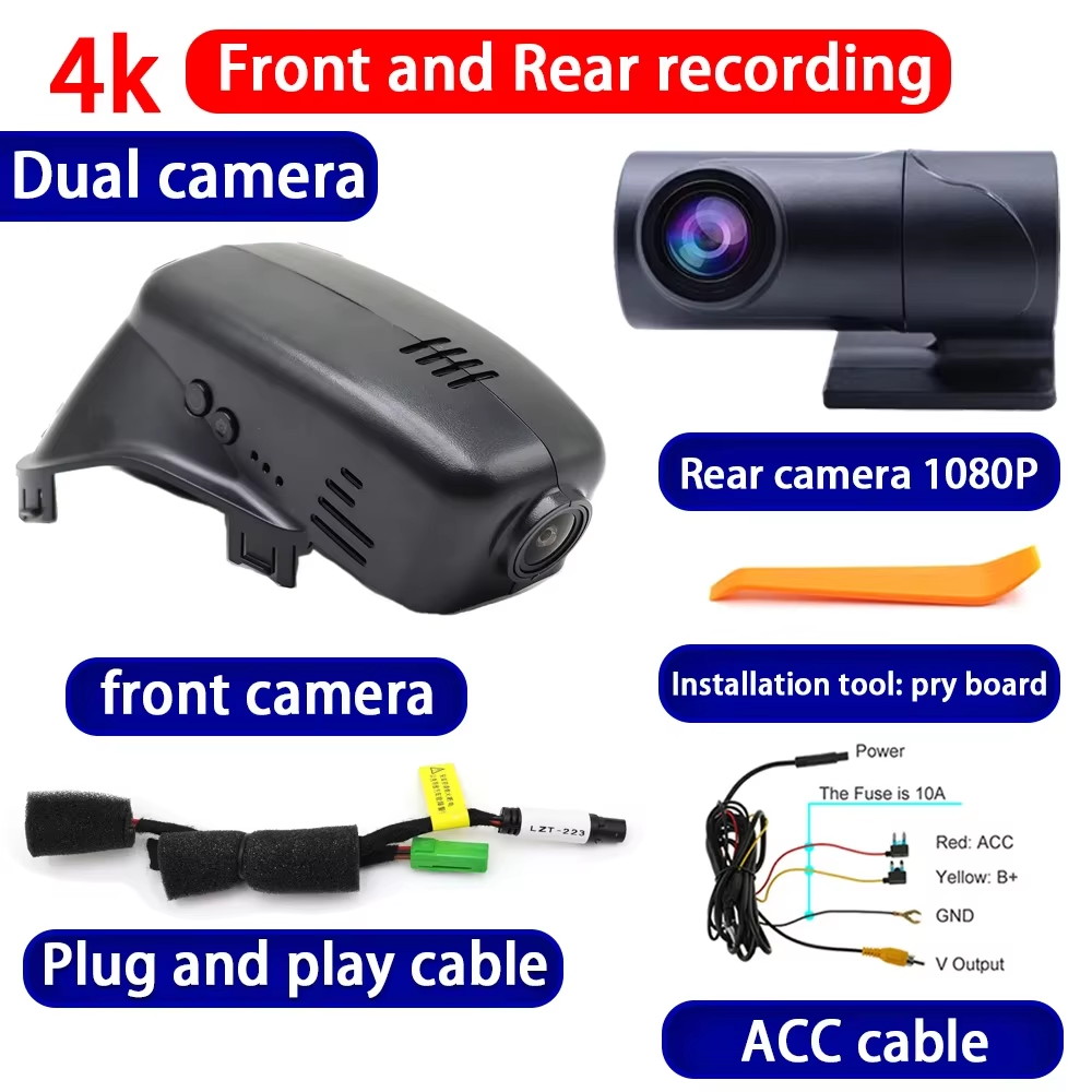 for Volvo S60 V60 S80 V70 XC70 2008-2018 4K Dash Cam Wifi Camera Video Recorder