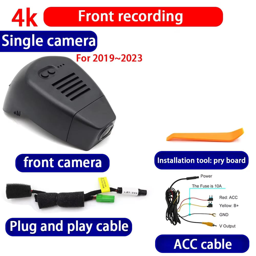 for Volvo S60 V60 2019 2020 2021 2022 2023 2024 2025 4K Dash Cam Wifi Camera Video Recorder